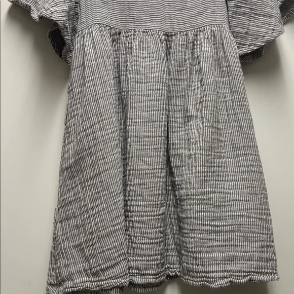 Vignette Girl's Striped Gray Dress Size 8Y - Picture 2 of 5